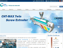 Tablet Screenshot of cowinextrusion.com